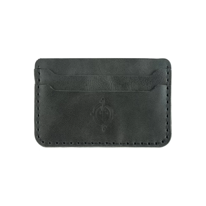 İsme Özel Yatay Kartlık - %100 Rainbow Deri - A011001 - Antrasit