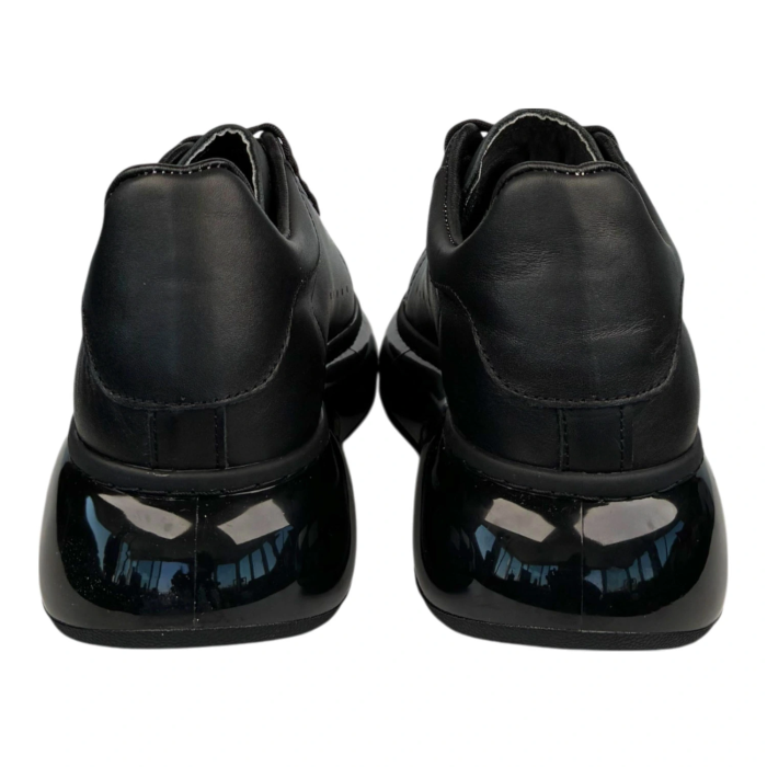 Kişiselleştirilebilir Kalın Ortopedik Tabanlı Mcquen Sneaker Spor Ayakkabı - Siyah