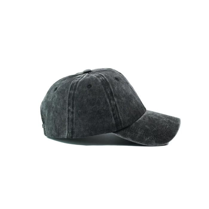 İsme Özel Yıkamalı Kep Şapka - AB01010 - Siyah