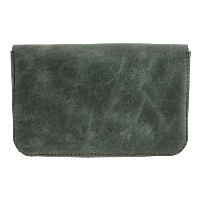 İsme Özel Çıtçıtlı Küçük El Çantası - %100 Rainbow Deri - AC14001 - Haki