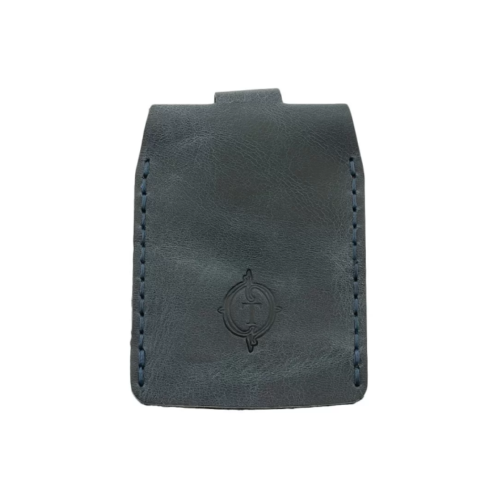 İsme Özel Çıtçıtlı Anahtarlık - % 100 Rainbow Deri - AG01001 - Lacivert