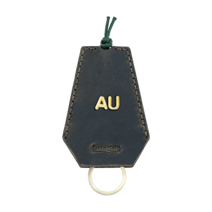 İsme Özel İpli Anahtarlık - % 100 Crazy Deri - AG01002 - Haki