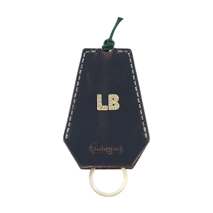 İsme Özel İpli Anahtarlık - % 100 Crazy Deri - AG01002 - Lacivert