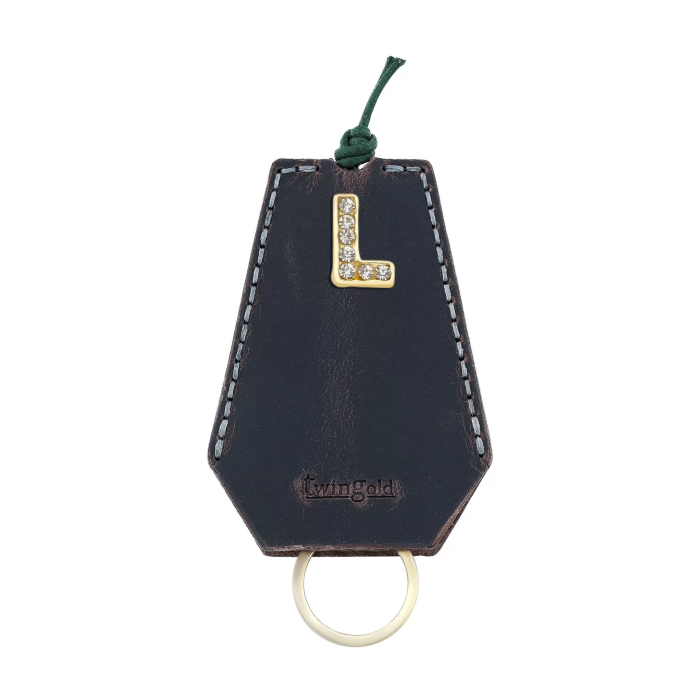 İsme Özel İpli Anahtarlık - % 100 Crazy Deri - AG01002 - Lacivert