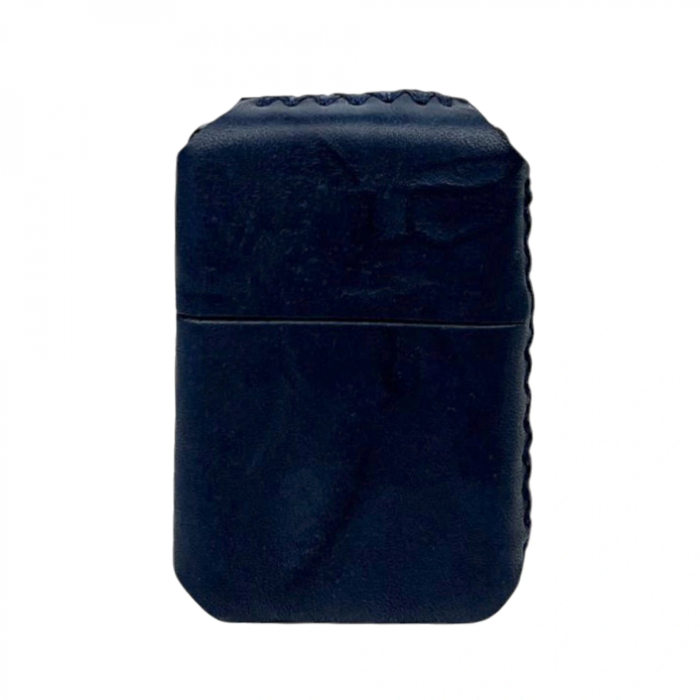 Handmade El Yapımı Hakiki Deri Zippo Modeli Çakmak - AG02001 - Lacivert