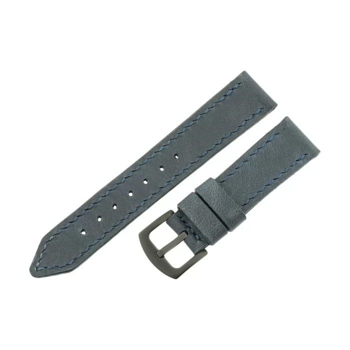 İsme Özel El Dikişli Saat Kordonu - %100 Çift Kat Deri - AG03003 - Lacivert