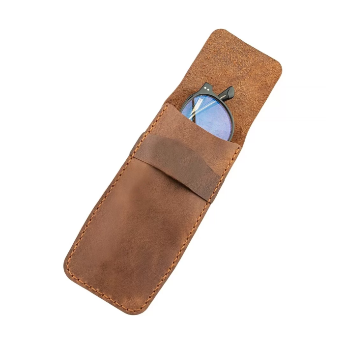 İsme Özel Çok Amaçlı Aksesuar Kılıfı - %100 Rainbow Deri - AK01002 - Mor