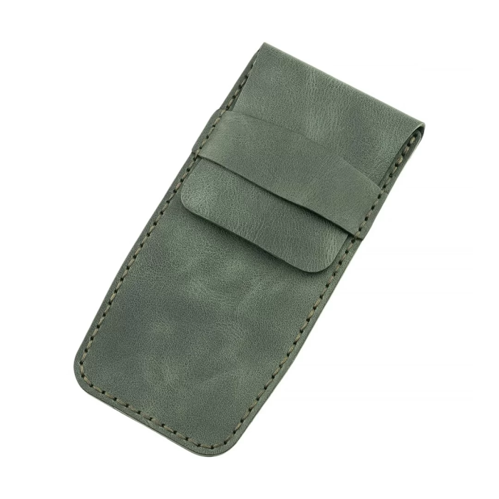 İsme Özel Çok Amaçlı Aksesuar Kılıfı - %100 Rainbow Deri - AK01002 - Haki