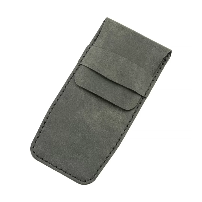 İsme Özel Çok Amaçlı Aksesuar Kılıfı - %100 Rainbow Deri - AK01002 - Antrasit