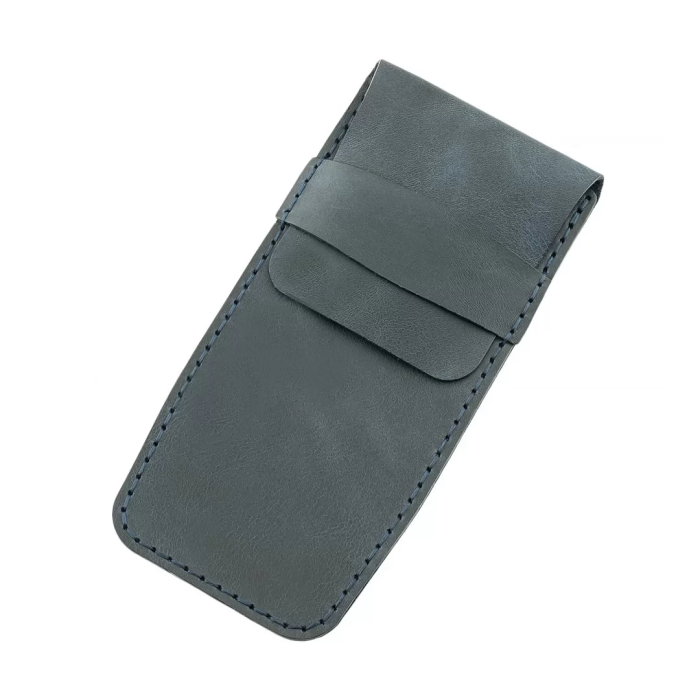 İsme Özel Çok Amaçlı Aksesuar Kılıfı - %100 Rainbow Deri - AK01002 - Lacivert