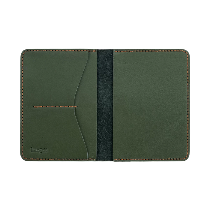 İsme Özel Pasaport Kılıfı - %100 Tiesto Deri - AK02001 - Haki