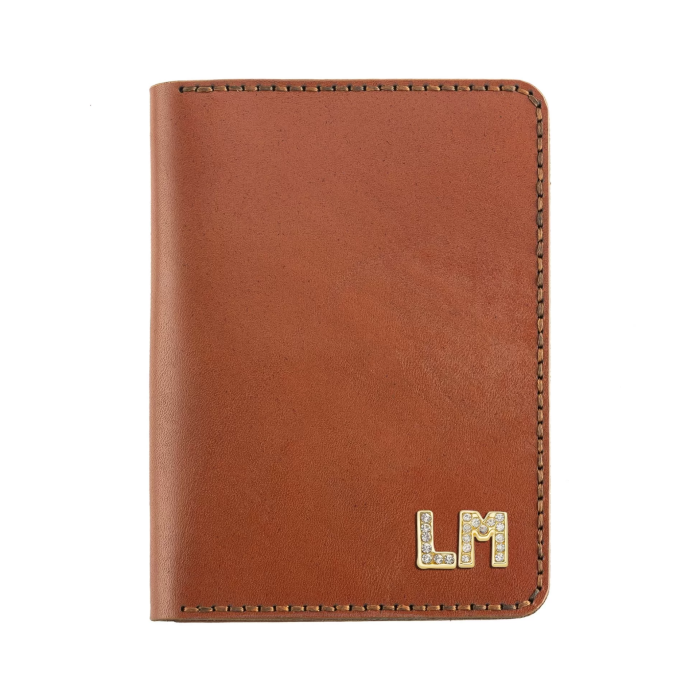 İsme Özel Pasaport Kılıfı - %100 Tiesto Deri - AK02001 - Tobacco