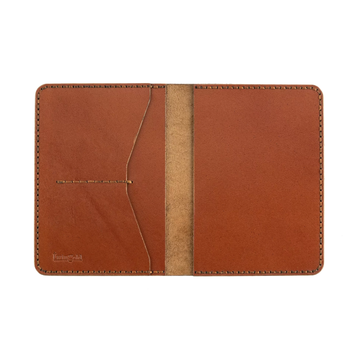 İsme Özel Pasaport Kılıfı - %100 Tiesto Deri - AK02001 - Tobacco