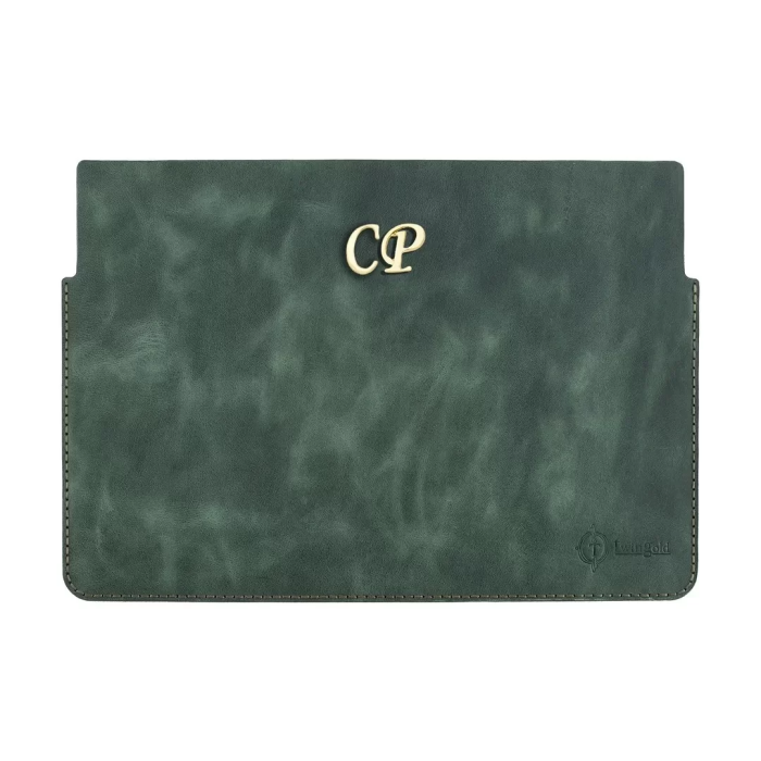 İsme Özel Macbook Kılıfı - %100 Rainbow Deri - ET02002 - Haki