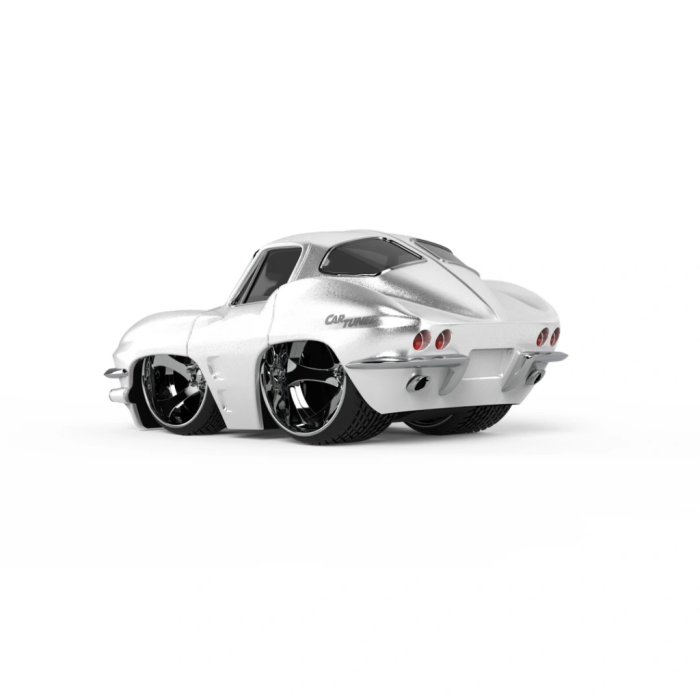 S2 1963 Chevy Corvette Stingray - Beyaz Muscle Araba