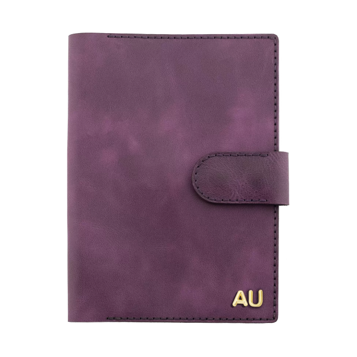A5 Defter ve Ajanda Kılıfı - %100 Rainbow Deri - KO10001 - Mor
