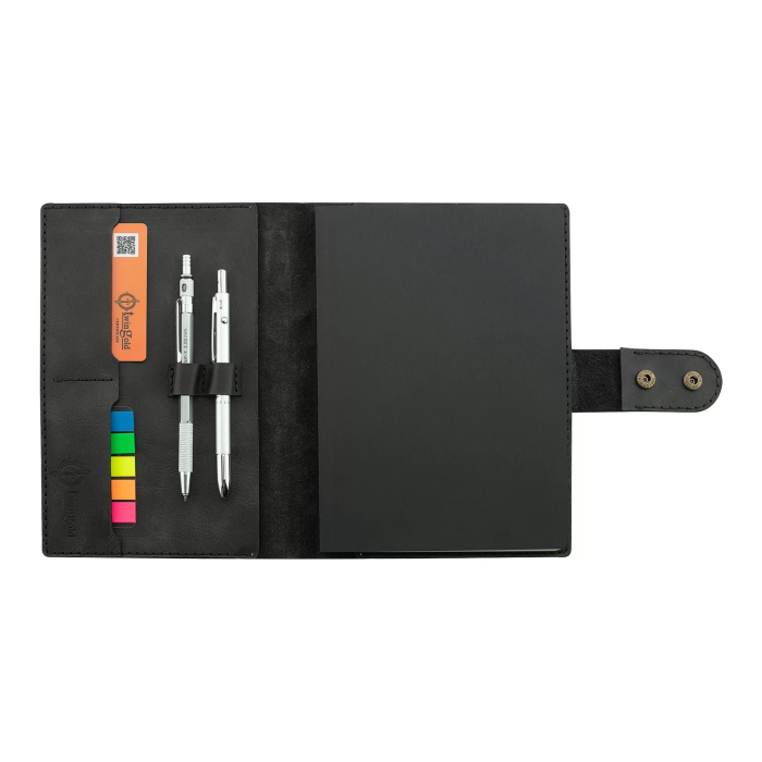 A5 Defter ve Ajanda Kılıfı - %100 Rainbow Deri - KO10001 - Antrasit