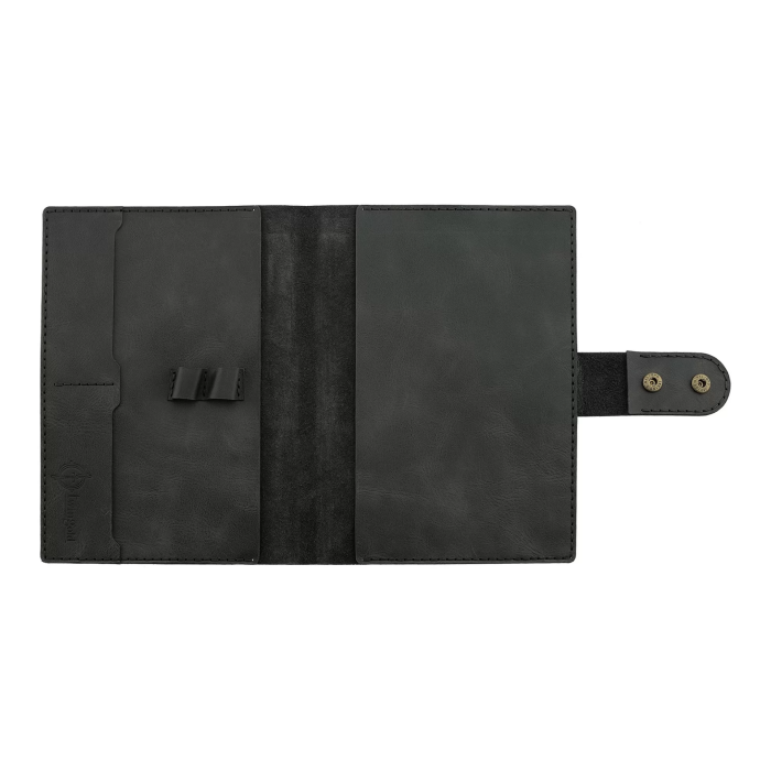 A5 Defter ve Ajanda Kılıfı - %100 Rainbow Deri - KO10001 - Antrasit