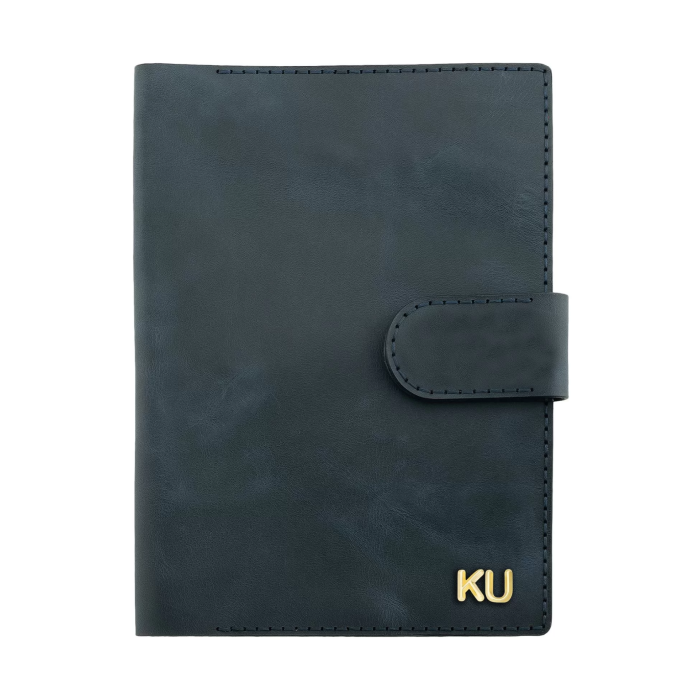 A5 Defter ve Ajanda Kılıfı - %100 Rainbow Deri - KO10001 - Lacivert