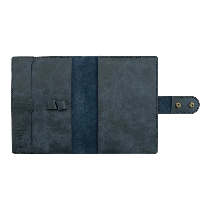 A5 Defter ve Ajanda Kılıfı - %100 Rainbow Deri - KO10001 - Lacivert
