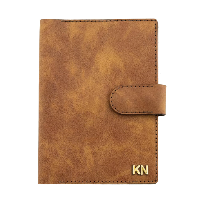A5 Defter ve Ajanda Kılıfı - %100 Rainbow Deri - KO10001 - Camel