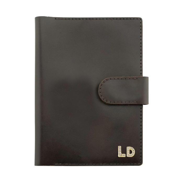 A5 Defter ve Ajanda Kılıfı - %100 Tiesto Deri - KO10002 - Koyu Kahverengi