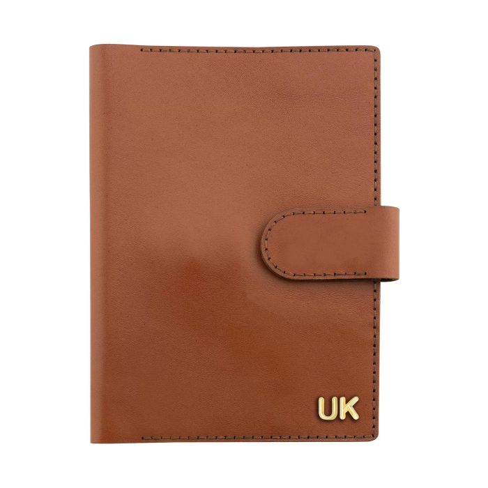 A5 Defter ve Ajanda Kılıfı - %100 Tiesto Deri - KO10002 - Tobacco