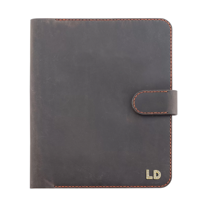 A5 Defter ve Ajanda Kılıfı - %100 Crazy Deri - KO10003 - Kahverengi