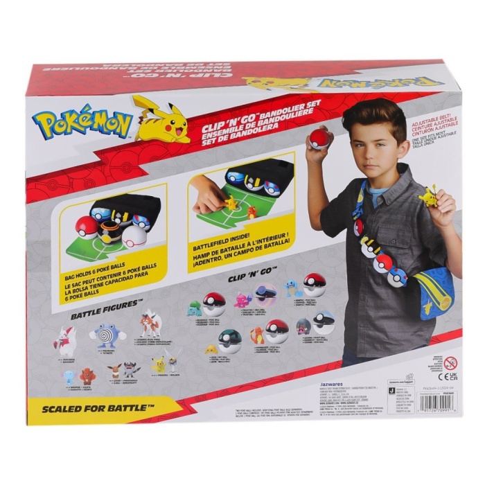 POK PKW3649 Pokemon Clip N Go Bandolier Büyük Set