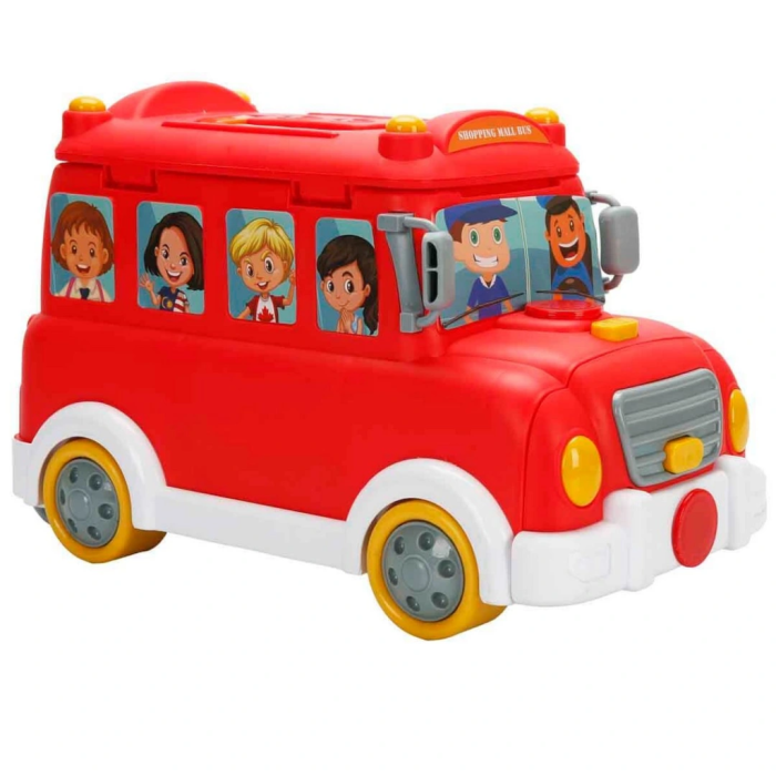 2in1 Sesli ve Işıklı Süpermarket Otobüsü Oyun Seti 28 Parça