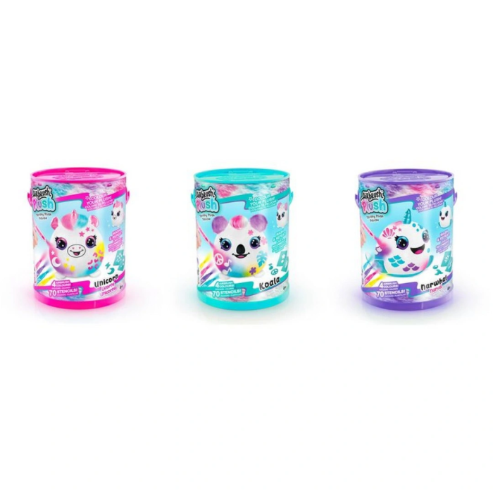 Peluş Squish Boya Kutusu Hobi Seti