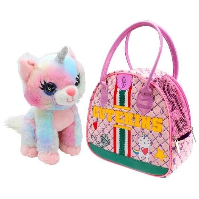 50455 NessiWorld-FNV-CUTEKINS PELUŞ CATICORN POSH TAŞIMA ÇANTALI