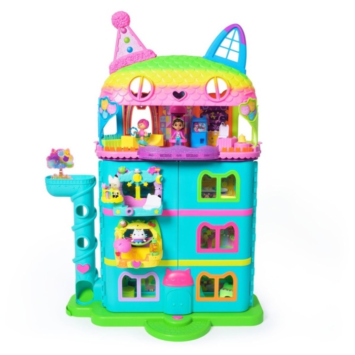 70742 Gabbys Dollhouse Festival Evi Eğlenceli Müzikli Oyun Seti 63 cm -Spinmaster