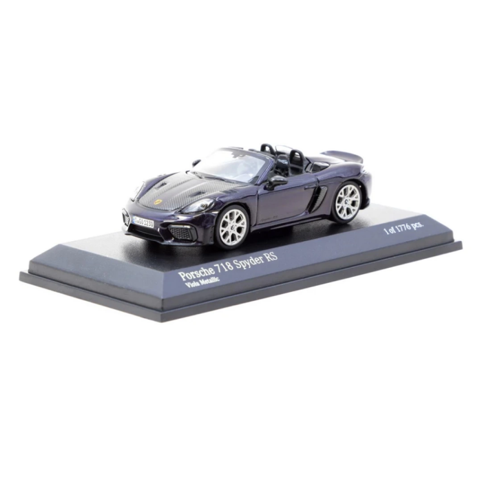 NessiWorld Wo Minichamps 1/64 Porsche 718 Spyder RS Viola Metallic