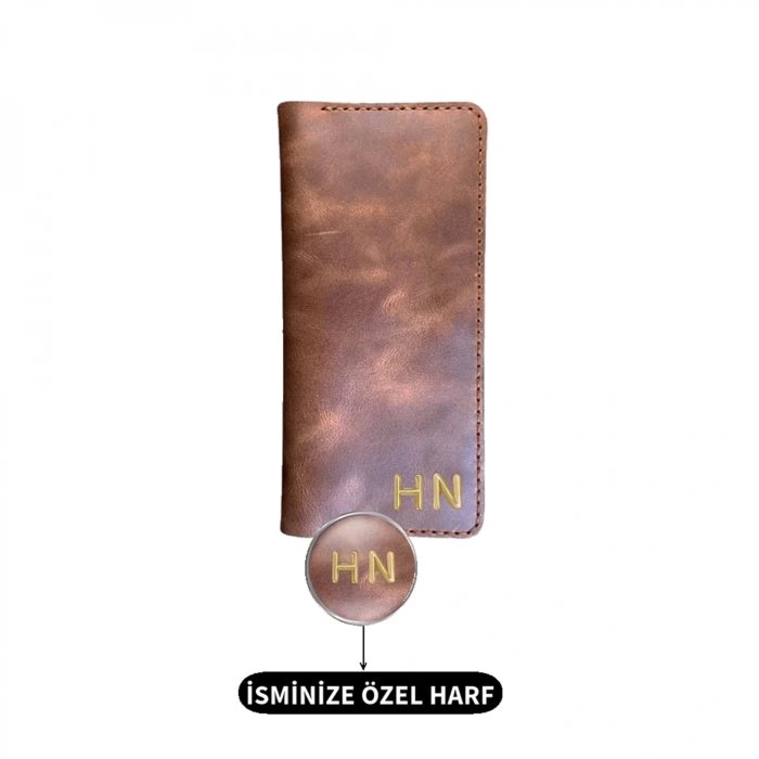 Twingold Kişiye Özel %100 Deri Rainbow Uzun Çıtçıtlı Cüzdan