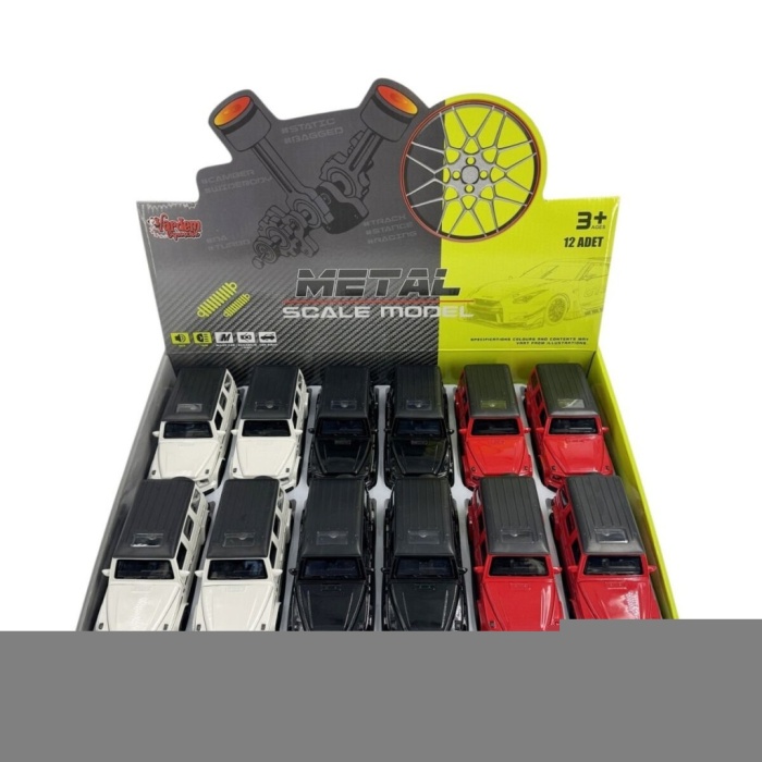 KM-3271D Vardem  Çek Bırak Işıklı ve Sesli Model Mrs Metal Araba 1:24(ADET FİYATIDR)