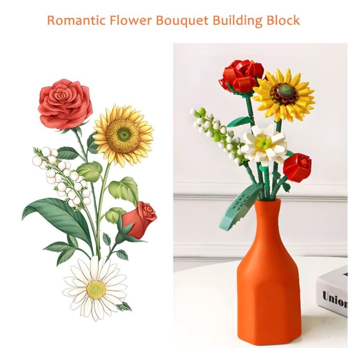 LZ1659 LOZ Çiçek Blokları 568 Parça -Vagon life