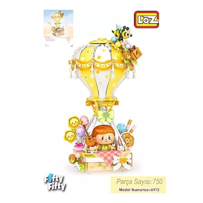 LZ-4113 NessiWorld SARI HAVA BALONU 750 PARÇA BLOCK OYUNCAK