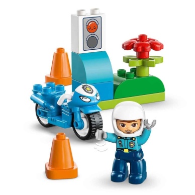 10471 Duplo Mavi Polis Motosikleti 11 parça +2 yaş