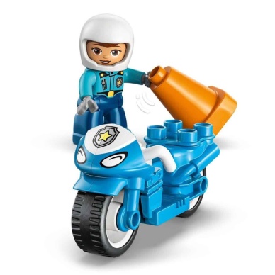 10471 Duplo Mavi Polis Motosikleti 11 parça +2 yaş