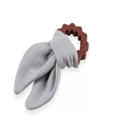 Silikon Diş Kaşıyıcılı Müslin Önlük 736 Gri