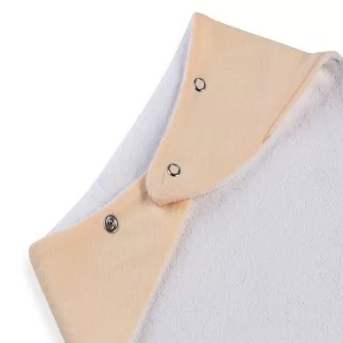 Silikon Diş Kaşıyıcılı Müslin Önlük 736 Somon