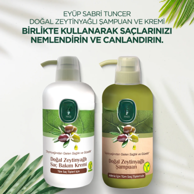 Doğal Zeytinyağlı Şampuan 600 ml