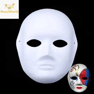 Boyanabilir Surat Model Maske – Lastikli | Kendin Tasarla