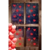 Sevgililer Günü Kalp 14 Şubat Cam Vitrin Süsleme 40 Adet Sticker