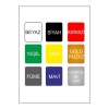 Citroen C4 İçin Uyumlu Aksesuar Sport Kapı Kolu Sticker Set 8 Adet 10*1,5 Cm