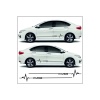 Hyundai I30 İçin Uyumlu Aksesuar Yan Şerit Oto Ritim Sticker