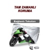 Tvs Wego Uyumlu Miflonlu Premium 4 Mevsim Koruyan Motosiklet Brandası Gri