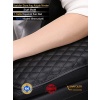 Seat Oto Modellerine Uygun Kolçak Örtüsü Capitone Süngerli Siyah Nakışlı