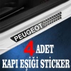 Peugeot özel Oto Kapı eşikleri Sticker Karbon 4 Adet